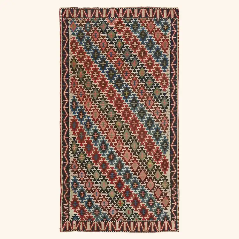 Multicolored Traditional Wool Rug - 5'1" x 10'