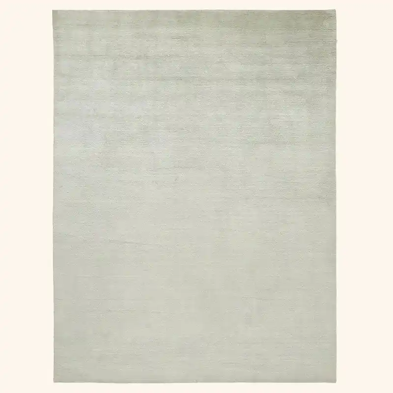 Grey Modern Mohair Rug - 9'2" x 11'11"