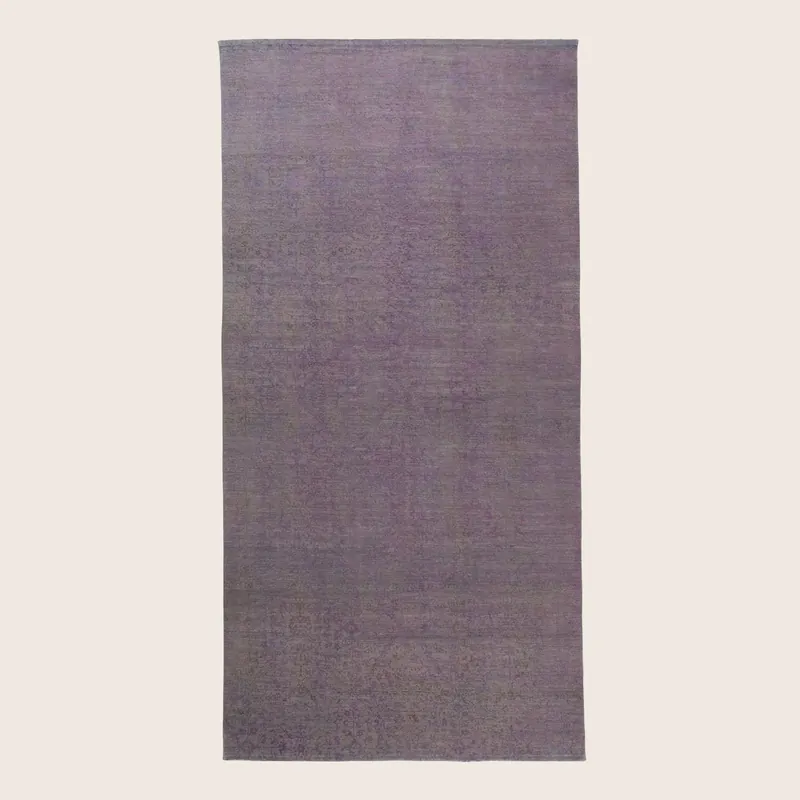 Purple Transitional Silk Rug - 7'9" x 10'
