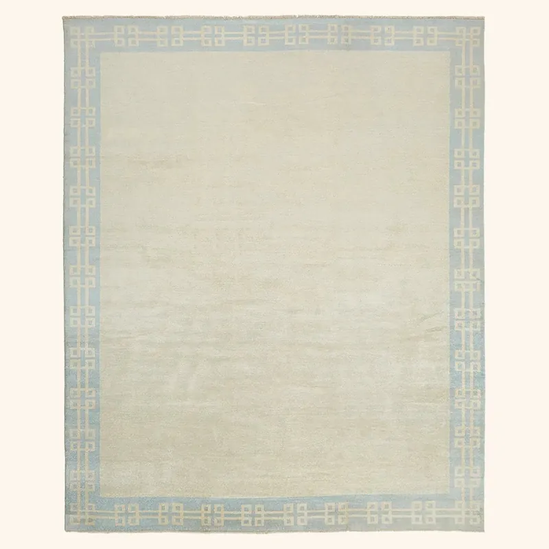 Beige Transitional Wool Rug - 12' x 15'