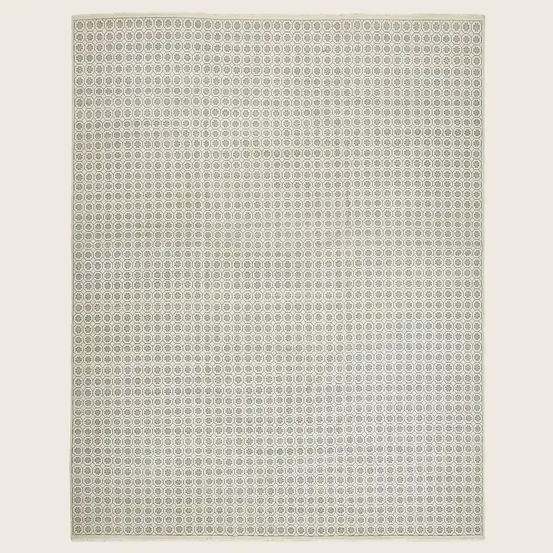 Beige Transitional Wool Rug - 12' x 16'