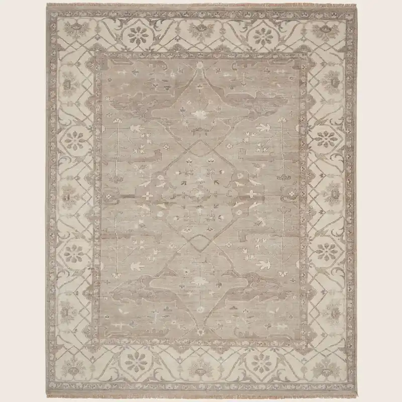 Brown Essentials Traditional Wool Rug - Nourison Industries, Inc.