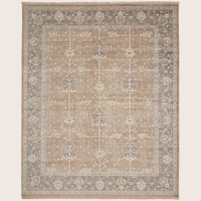 Pewter Essentials Traditional Persian Style Bamboo Rug - Nourison Industries, Inc.