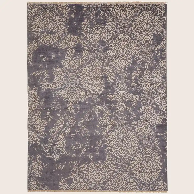 Sapphire Essentials Damask Contemporary Bamboo Rug - Nourison Industries, Inc.
