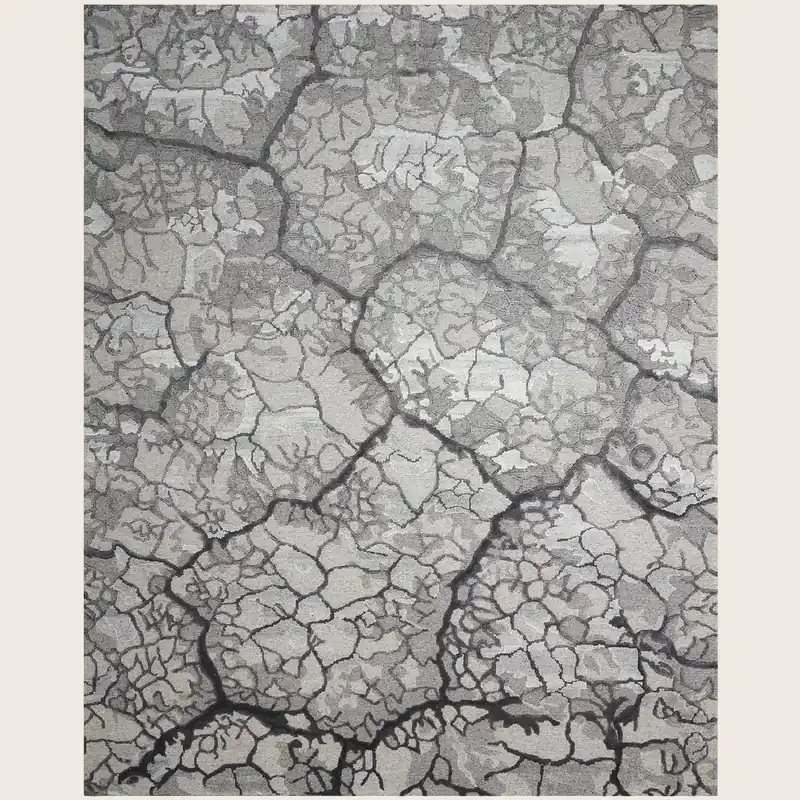 Charcoal Essentials Modern Wool Luxcelle Rug - Nourison Industries, Inc.