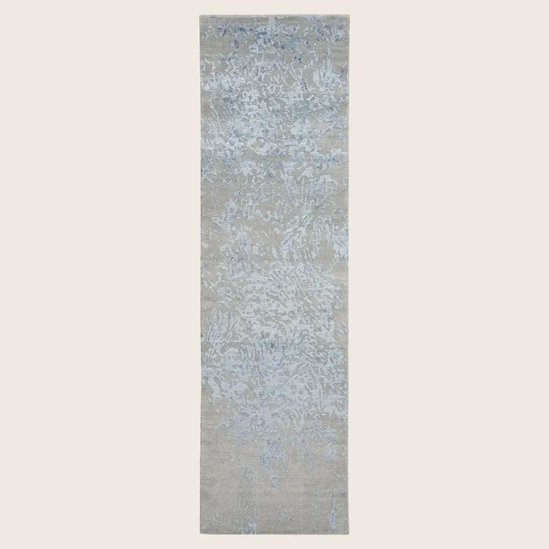 Blue Essentials Modern Bamboo Silk Wool Blend Rug - Nourison Industries, Inc.