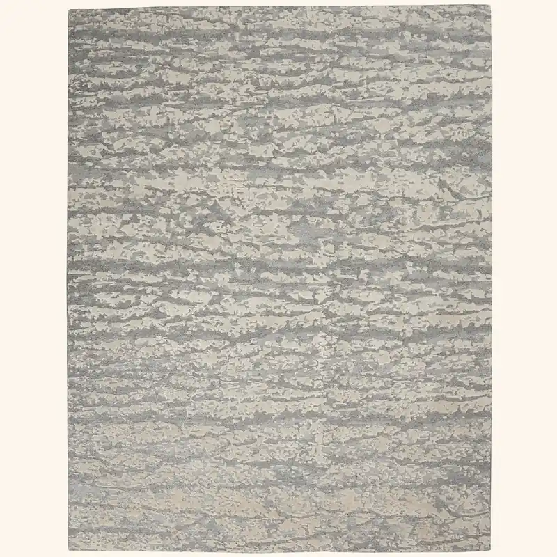 Silver Essentials Modern Wool Luxcelle Blend Rug - Nourison Industries, Inc.