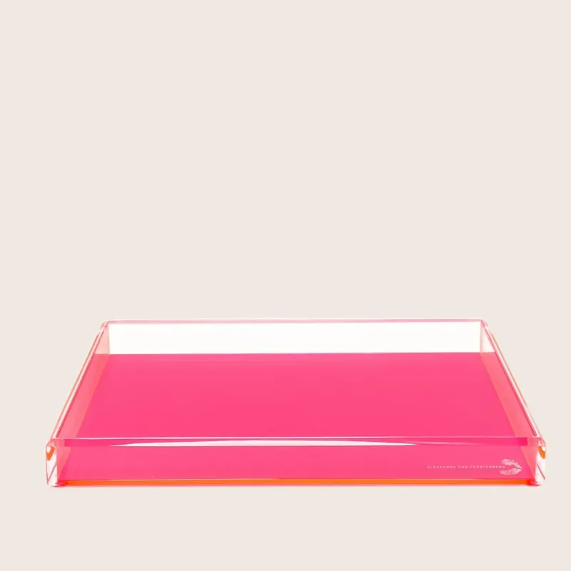 Neon Pink Tray - Alexandra Von Furstenberg (Drop Ship)