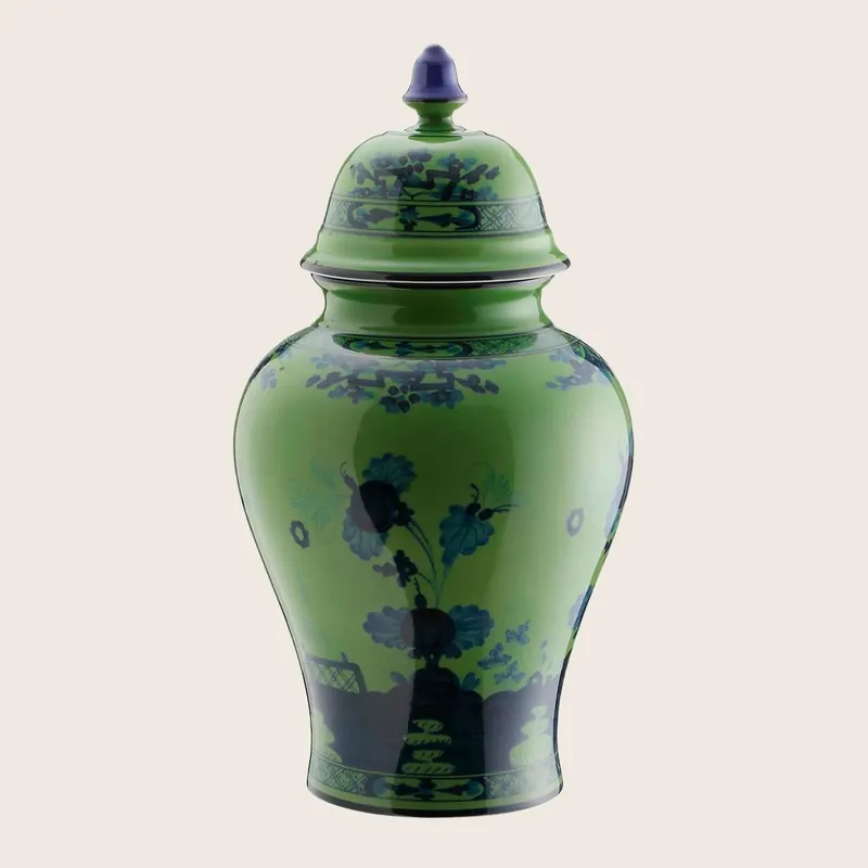 Oriente Malachite Potiche Vase - Ginori 1735