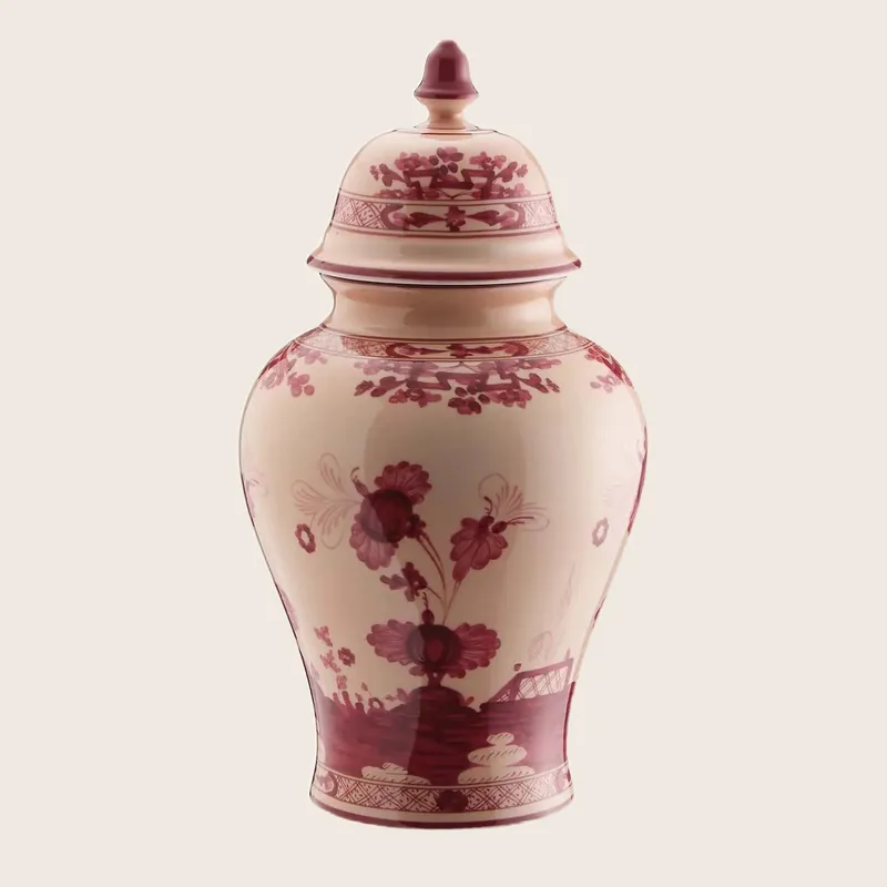 Oriente Vermiglio Potiche Vase - Ginori 1735