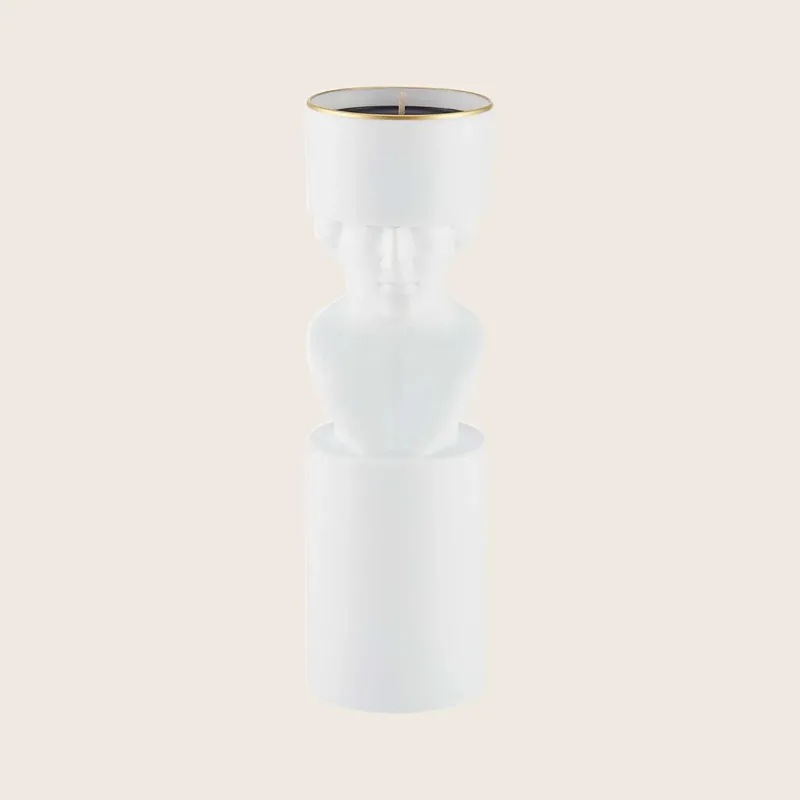 LCDC Scholar Pure White Candle - Ginori 1735