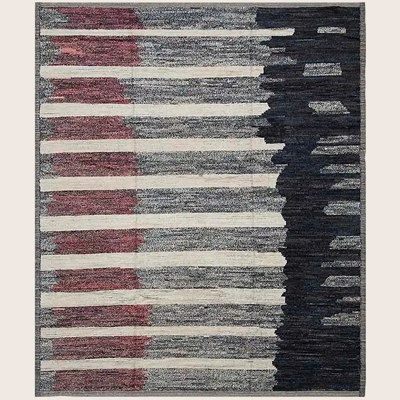 Multicolored Moroccan Wool Rug - 9' x 11'5"