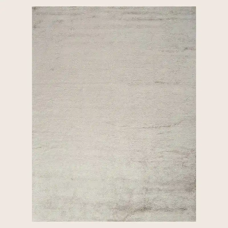 Natural Modern Wool Rug - 9'3" x 12'2"