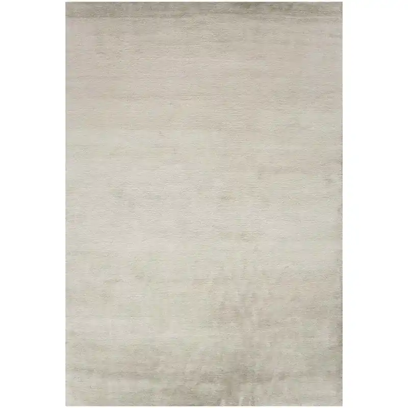 Beige Modern Wool Rug - 6'1" x 9'