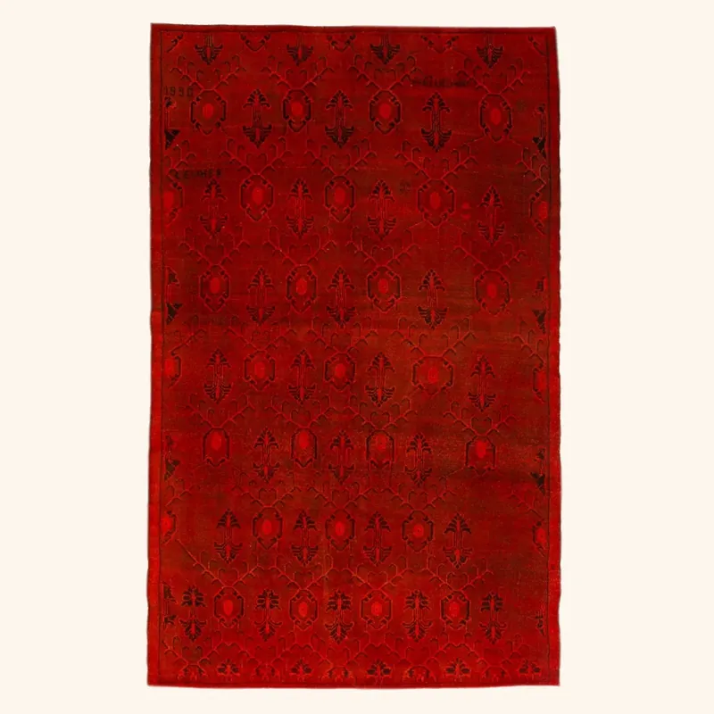 Red Samsara Wool Rug - 6'8" x 11'