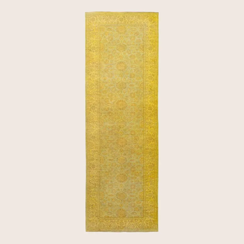 Yellow Samsara Wool Rug - 5'1" x 15'6"