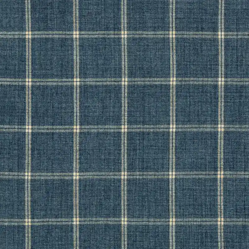 Blue and Grey Chenille Fabric - Kravet