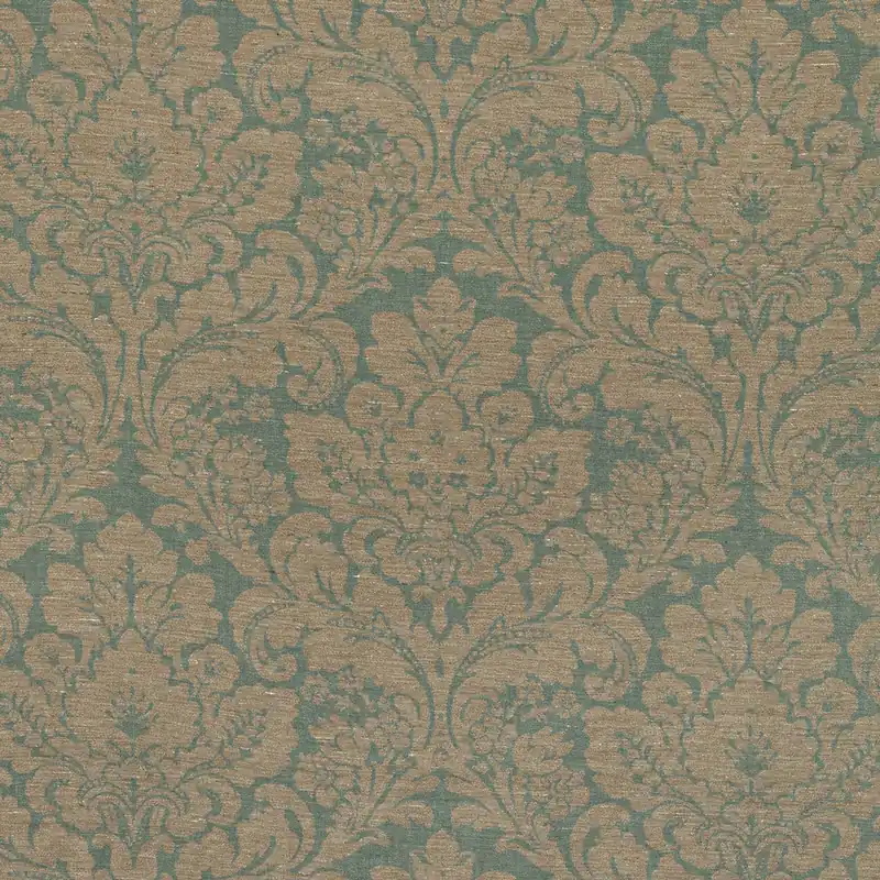 Blue Damask Fabric - Kravet