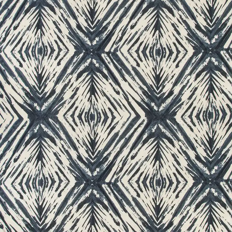 Blue Steel Printed Fabric - Kravet