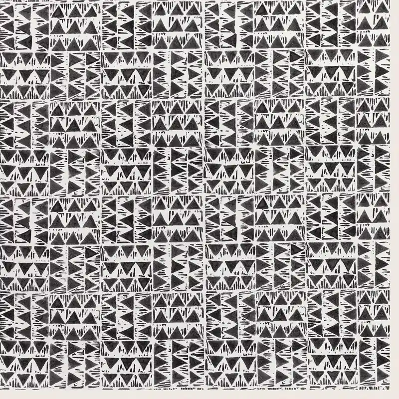 Smoke Triangle Printed Fabric - Kravet