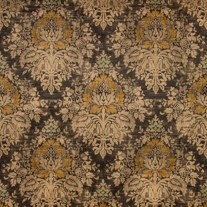 Umber Printed Velvet Fabric - Kravet