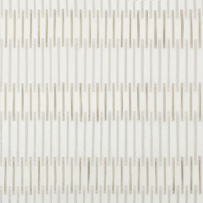 Almond Linear Sheer Drapery Fabric - Kravet