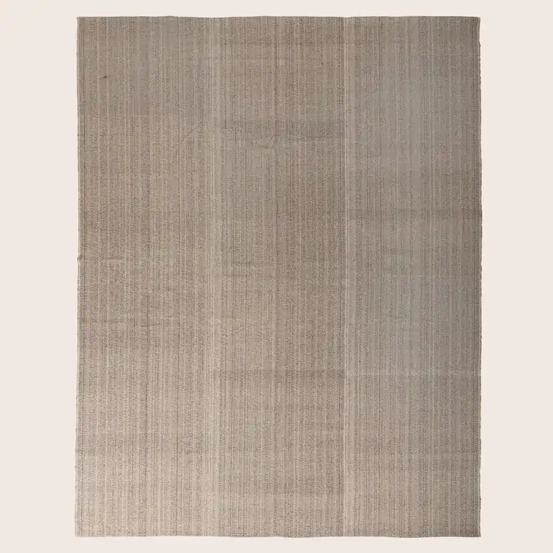 Natural Flatweave Wool Rug - 10'4" x 13'4"