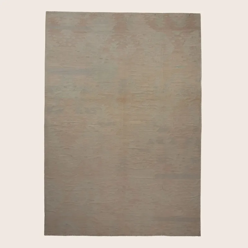 Grey Flatweave Wool Blend Rug - 12' x 18'