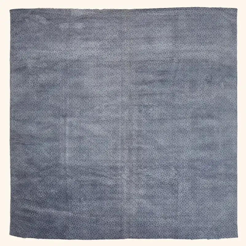 Blue Samsara Wool Rug - 8'9" x 8'10"