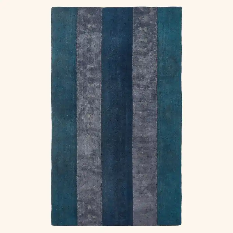 Blue Samsara Wool Rug - 5'11" x 10'2"