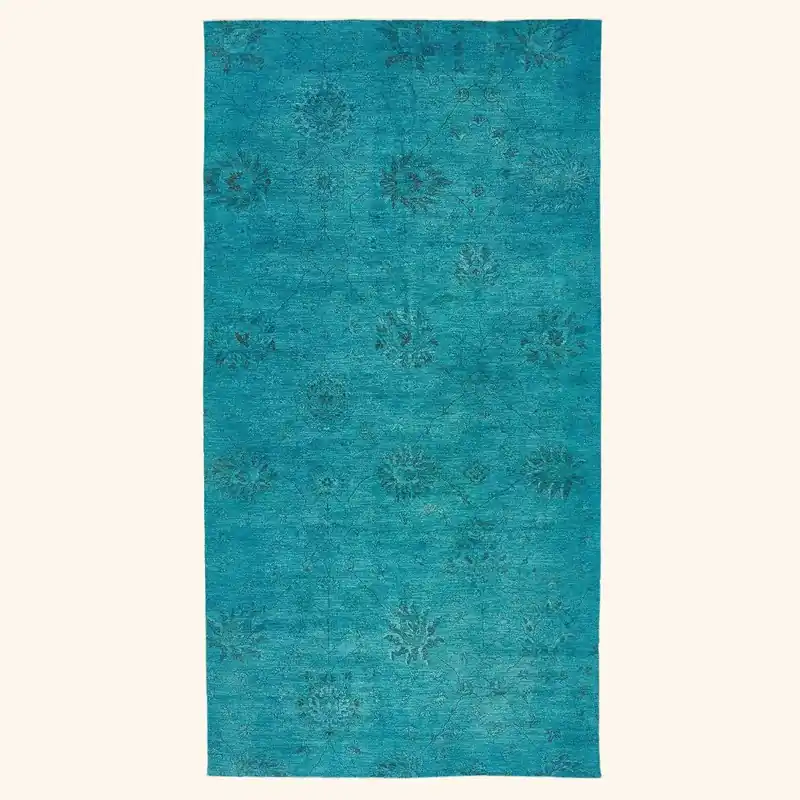 Blue Samsara Wool Rug - 6'9" x 09'