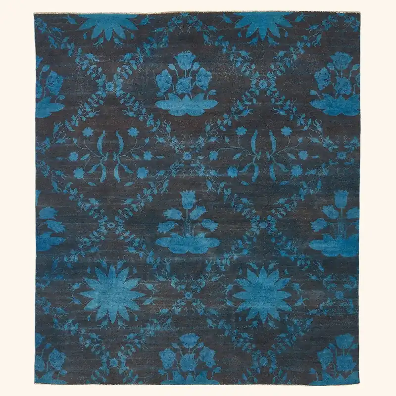 Blue Samsara Wool Rug - 6' x 6'9"
