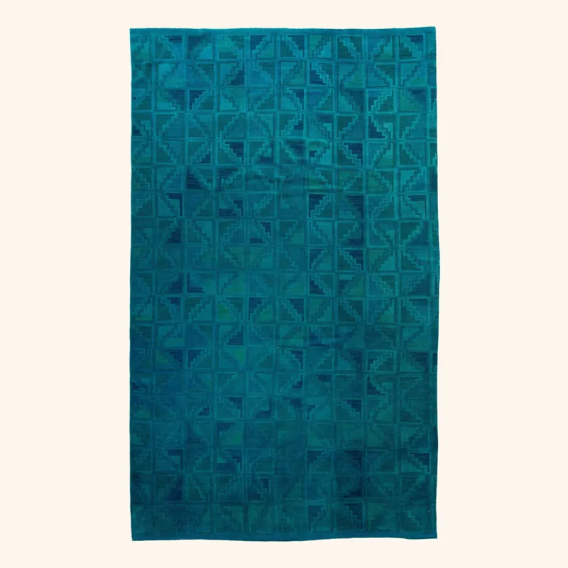 Blue Samsara Wool Rug - 8'9" x 11'6"