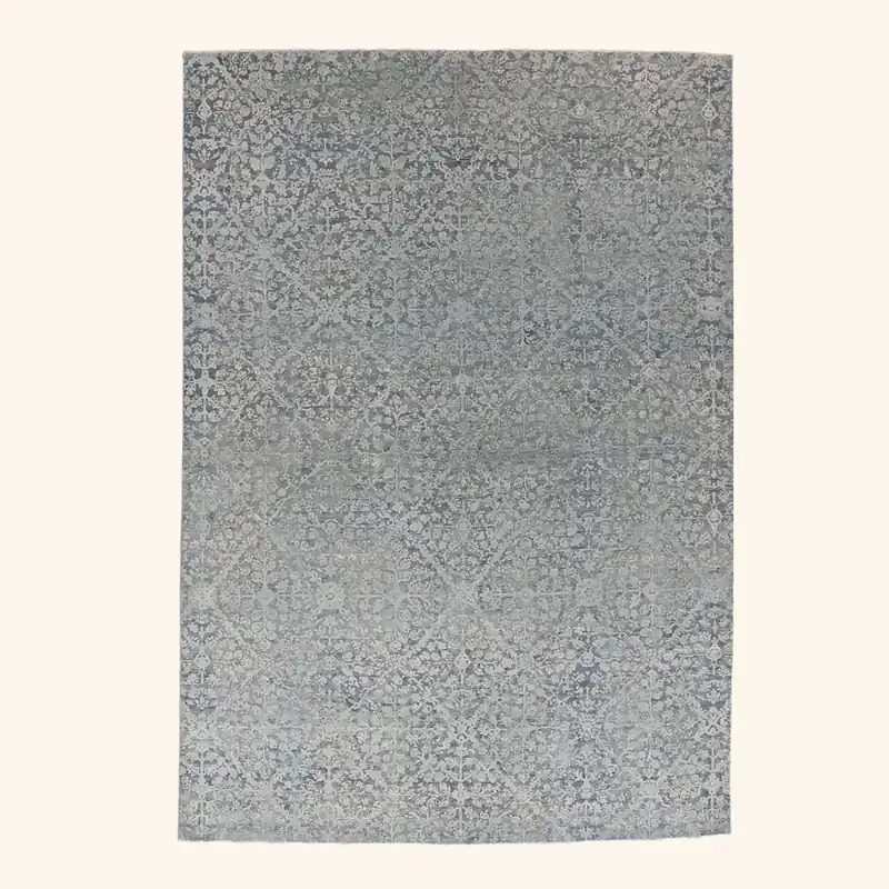 Blue Transitional Wool Rug - 9'8" x 14'04"