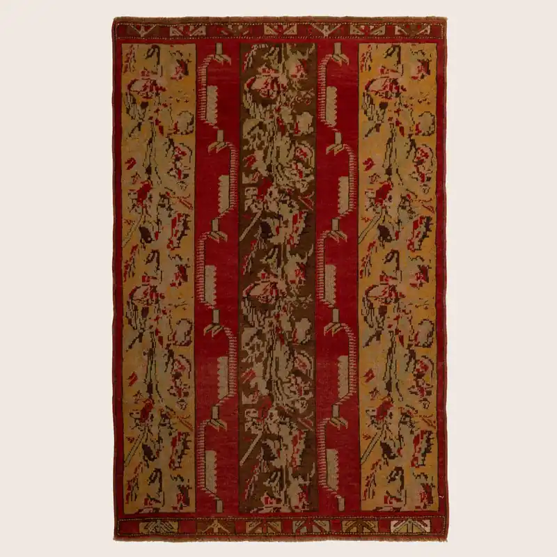 Multicolored Traditional Wool Rug - 3'5" x 5'3"