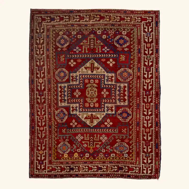 Vintage Traditional Anatolian Wool Rug - 6'9" x 8'9"