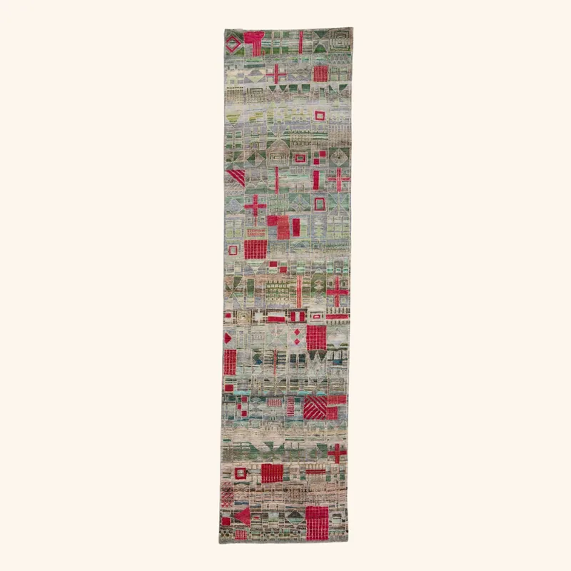Red Alchemy Transitional Runner - 3' X 12'10"