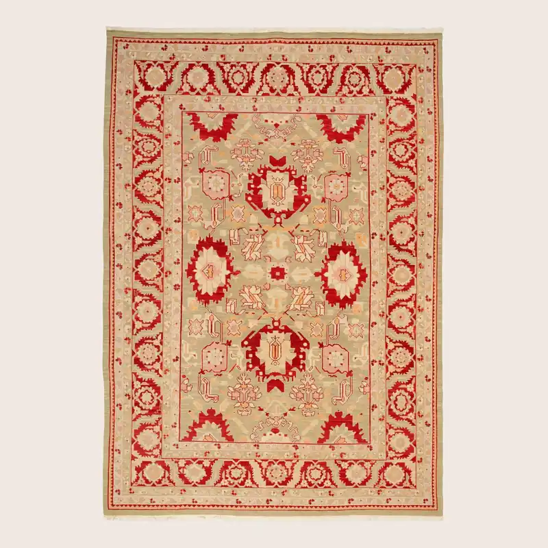 Red Traditional Chinese Soumac Rug - 8'6" X 12'2"