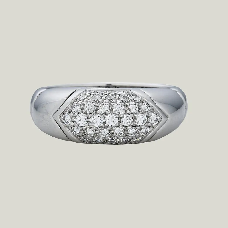 18K Bulgari Contemporary Diamond Ring - Odeon Collection (Leased)