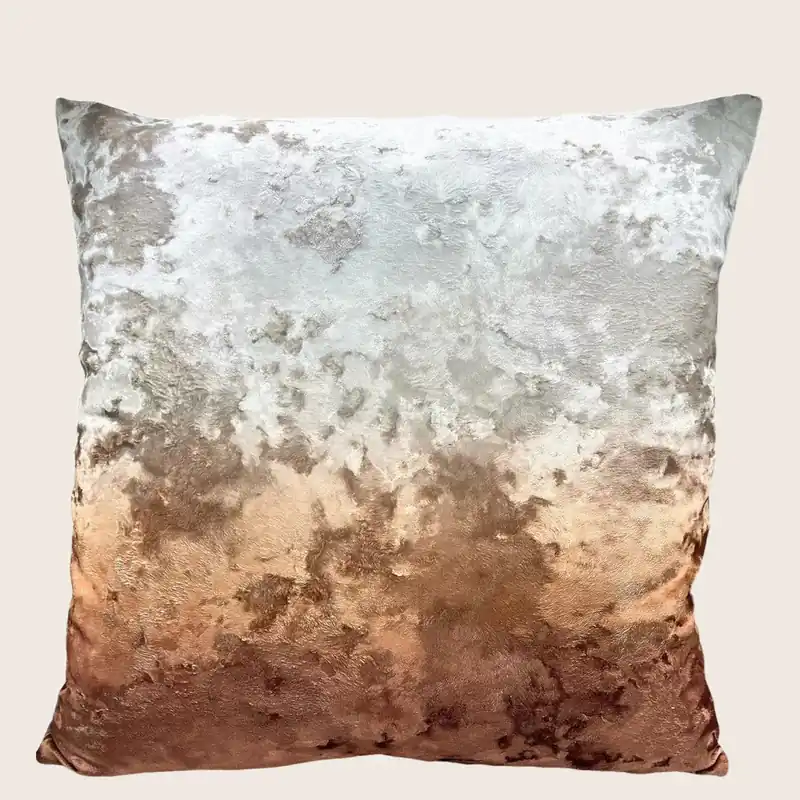 Ombre Crushed Velvet Pillow Sunset - Aviva Stanoff