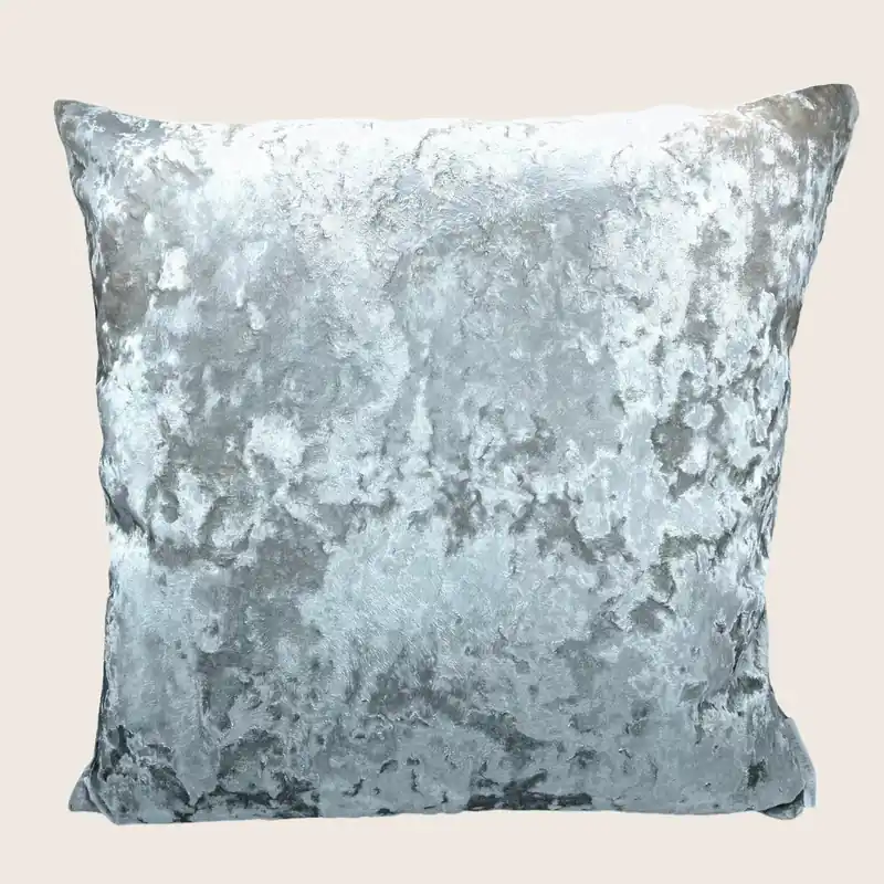 Ombre Crushed Velvet Pillow Smolder on Ivoire - Aviva Stanoff