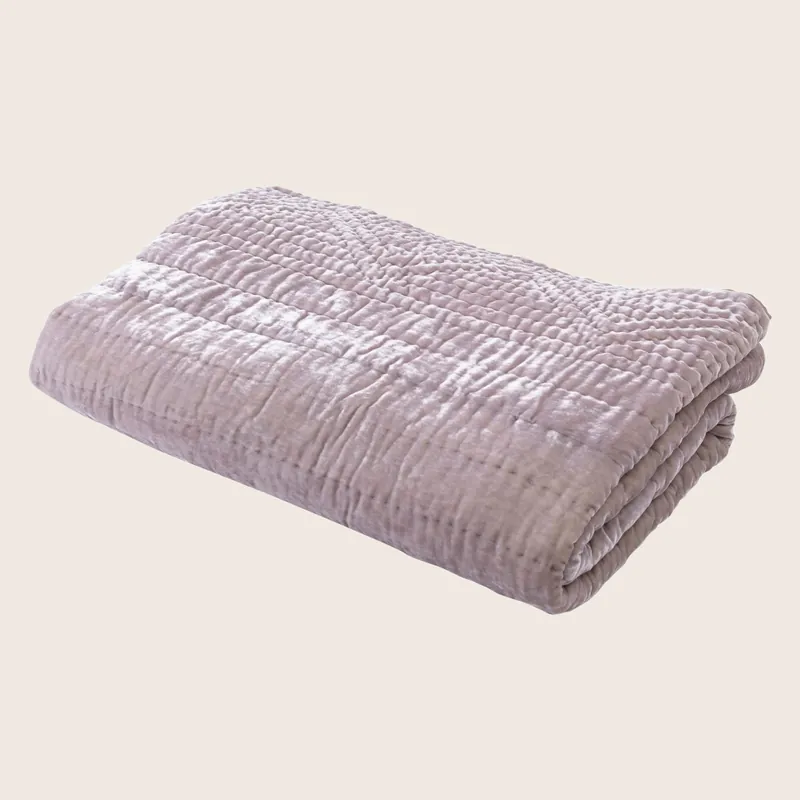 Quilted Throw, Soft Lavender - Anke Drechsel