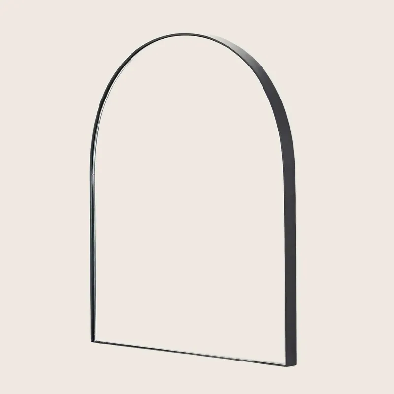 Black Frame Arch Wall Mirror - Four Hands