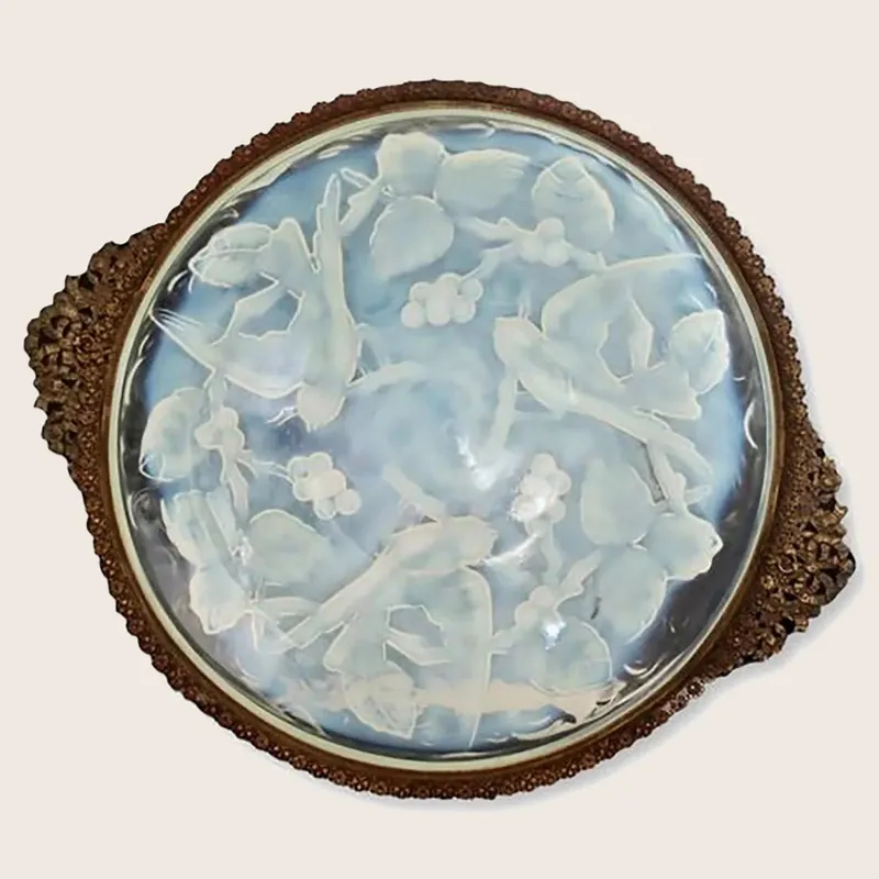 Art Deco French Verlux Opalescent Bowl - The Queen's Landing