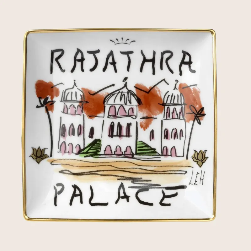 Rajathra Palace Square Plate - Ginori 1735