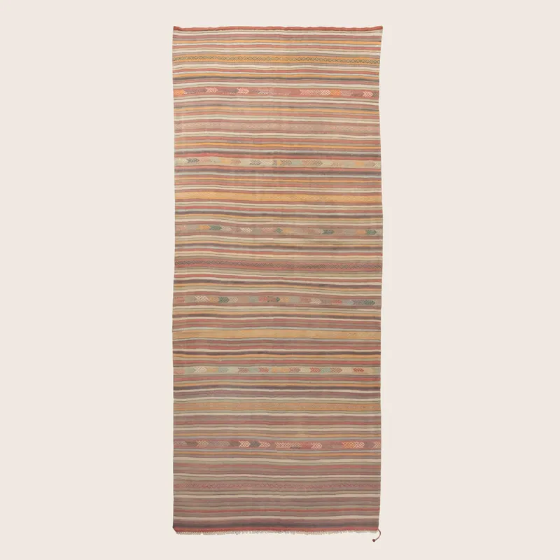 Beige Anatolian Rug - 5' x 13'8"