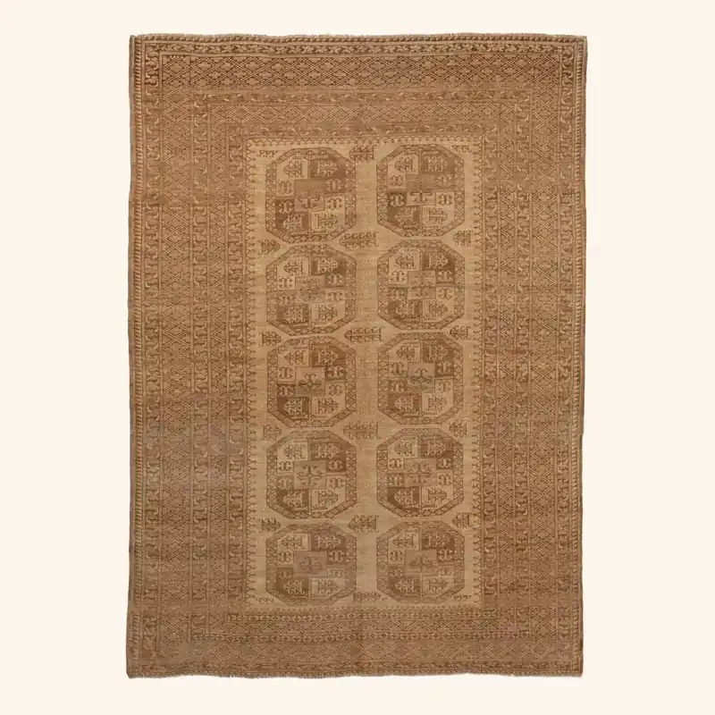 Vintage Turkish Sabideh Rug - 6'9" x 9'3"