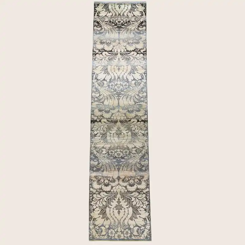 Black Alchemy Transitional Silk Runner - 3' x 15'6"