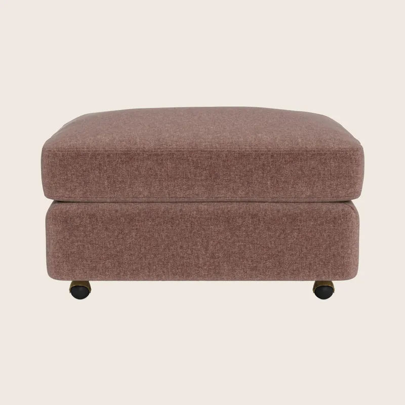 Lucali Ottoman w/ Casters - McCreary Modern