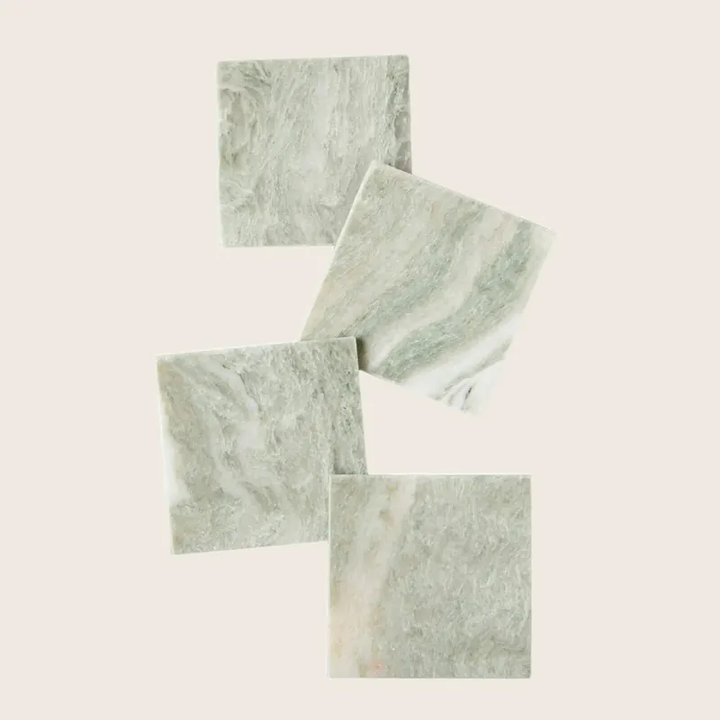 Lady Onyx Square Coasters, Set of 4 - Be Home